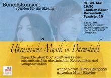 Flyer Ukrainische Musik in Darmstadt