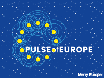 Merry Europe animated X-mas logo