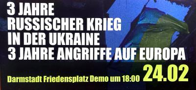 Flyer: 3 Jahre russischer Krieg in der Ukraine