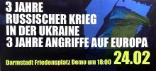 Flyer 3 Jahre russischer Krieg in der Ukraine